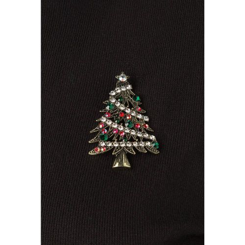 Broche sapin de Noël en strass scintillant - lovely - Modalova