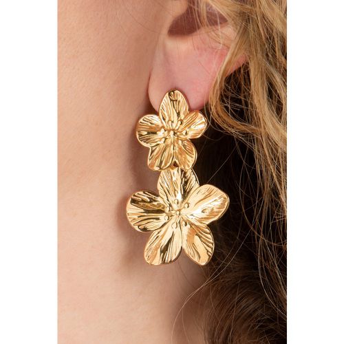 Boucles d'oreilles Double Flower en - Day&Eve by Go Dutch Label - Modalova