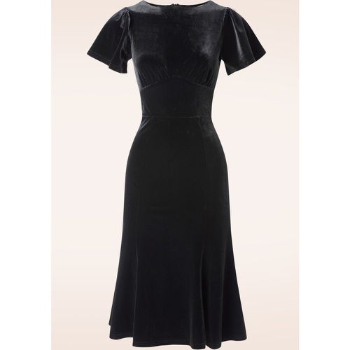 Vanessa Velvet Flared Dress in Black - Timeless - Modalova