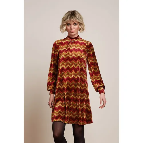 Robe Sandy Penny en velours Cabernet - king louie - Modalova