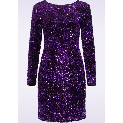 Robe à sequins Serena en violet - Smashed Lemon - Modalova