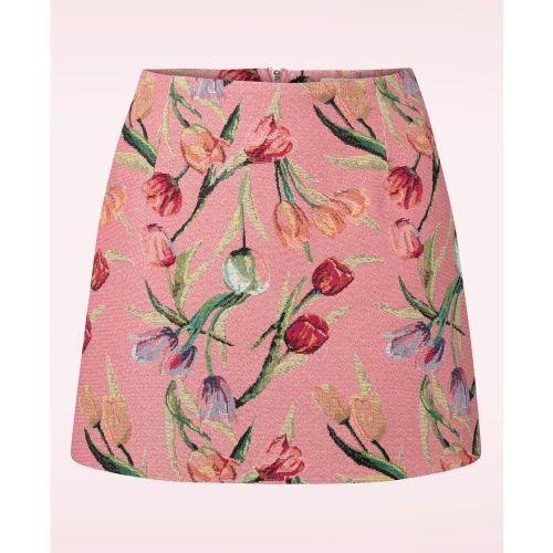 Jupe trapèze mini Aubin Tulip en jacquard - Louche - Modalova