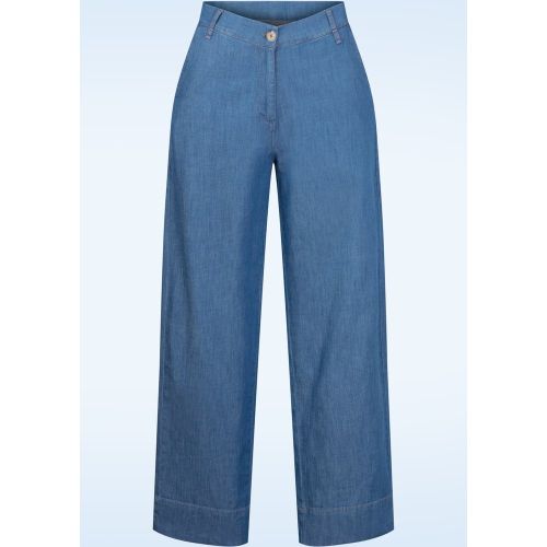 Jean léger Easy Flow en denim clair - Mademoiselle YéYé - Modalova