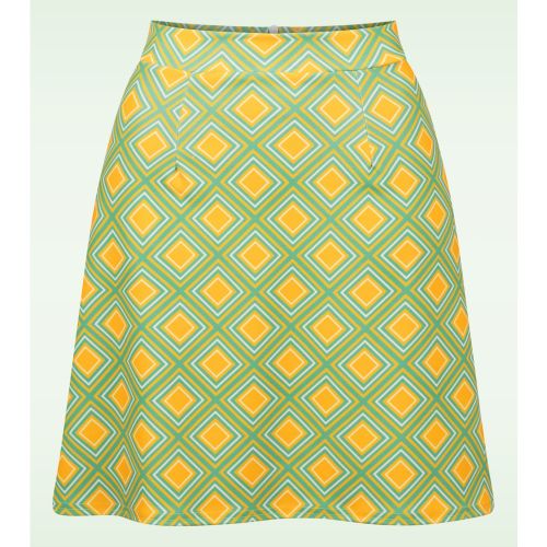 Jupe rétro motif géométrique Bobby en - vintage chic for topvintage - Modalova