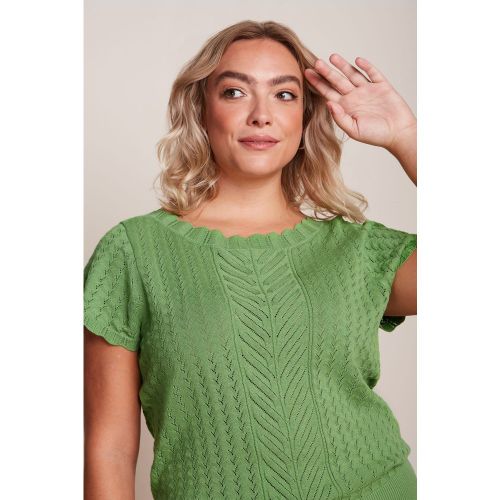 Haut ajouré Audrey Rocky en jade - king louie - Modalova