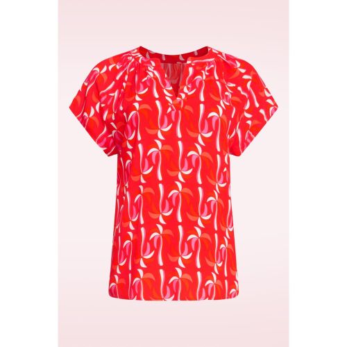 Haut Maddy en rouge et multi - Smashed Lemon - Modalova