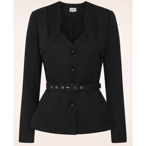 Veste blazer Scarlette en noir - Banned Retro - Modalova
