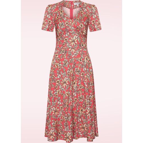 Robe Hollywood Circle Dolores en corail - Very Cherry - Modalova