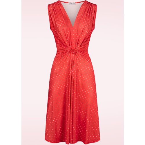 Robe évasée à noeud et à pois Umi en - vintage chic for topvintage - Modalova
