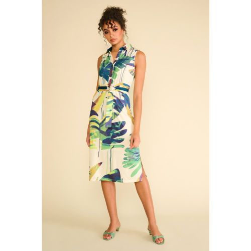 Robe midi motif feuilles Lillian en et - K-Design - Modalova