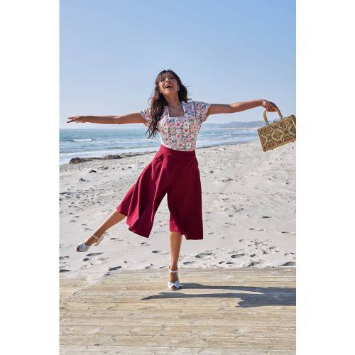 Jupe-culotte Elanna Bo en bordeaux - miss candyfloss - Modalova