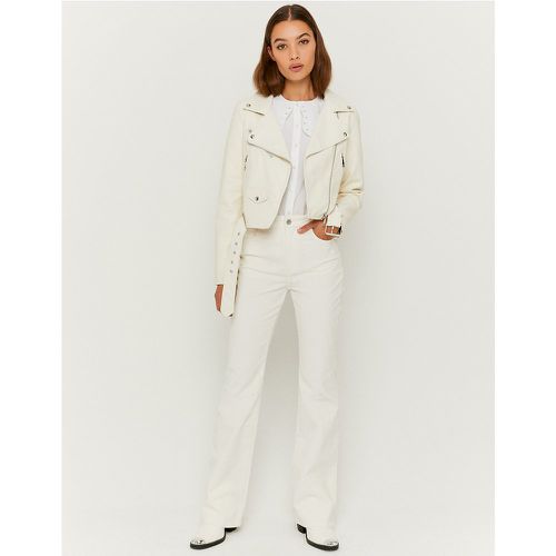 Pantalon Blanc Taille Haute Flare - Tw - Modalova