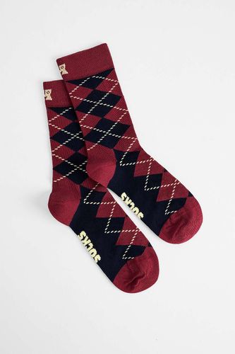 Chaussettes mi-mollet à motif argyle en taille: TAILLE UNIQUE - Happy Socks - Modalova