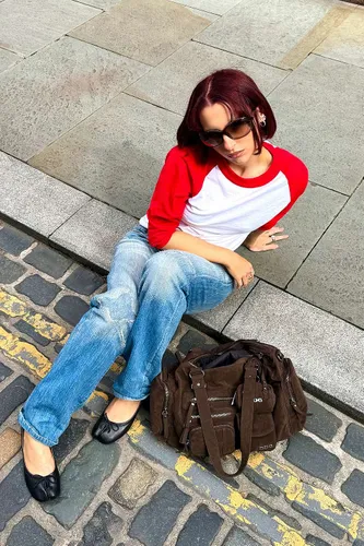 Sac à bandoulière en suédine Lulu à poche en taille: TAILLE UNIQUE - BDG - Modalova