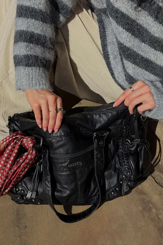 Sac Cindy en simili cuir délavé en taille: TAILLE UNIQUE - BDG - Modalova
