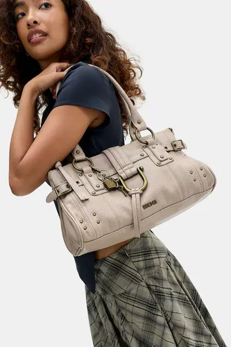 Sac à bandoulière verrouillable Karlie en Écru taille: TAILLE UNIQUE - BDG - Modalova