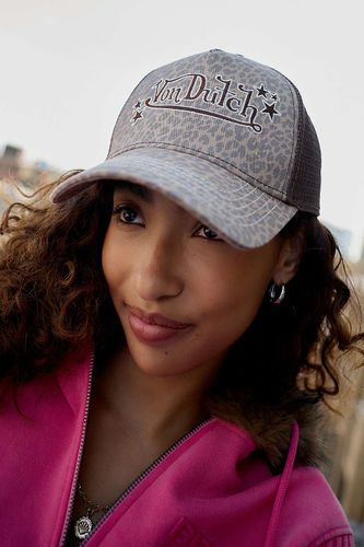Casquette camionneur marron léopard en taille: TAILLE UNIQUE - Von Dutch - Modalova