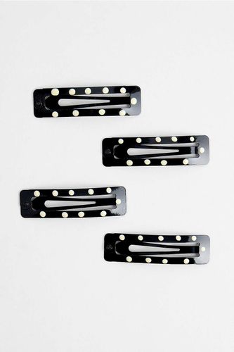 Lot de 4 pinces à cheveux carrées à pression à pois UO par en taille: TAILLE UNIQUE - Urban Outfitters - Modalova