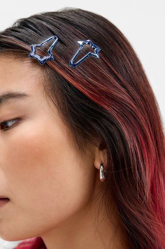Lot de 2 barrettes à cheveux étoile en gelée pailletée UO par en taille: TAILLE UNIQUE - Urban Outfitters - Modalova