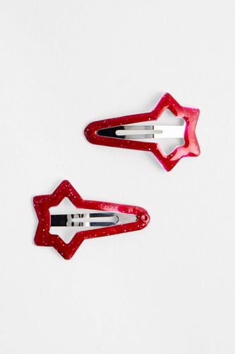 Lot de 2 barrettes à cheveux étoile en gelée pailletée UO par en taille: TAILLE UNIQUE - Urban Outfitters - Modalova