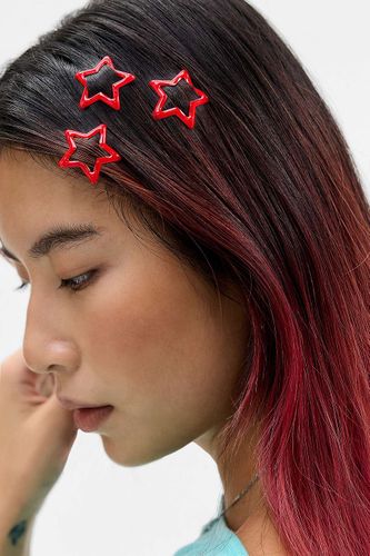 Lot de 6 barrettes à cheveux étoiles à pression UO par en taille: TAILLE UNIQUE - Urban Outfitters - Modalova