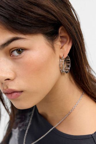 Boucles d'oreilles créoles avec logo découpé en taille: TAILLE UNIQUE - Ed Hardy - Modalova