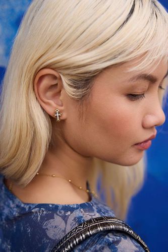 Boucles d'oreilles clous croix Lillie en taille: TAILLE UNIQUE - Bohomoon - Modalova