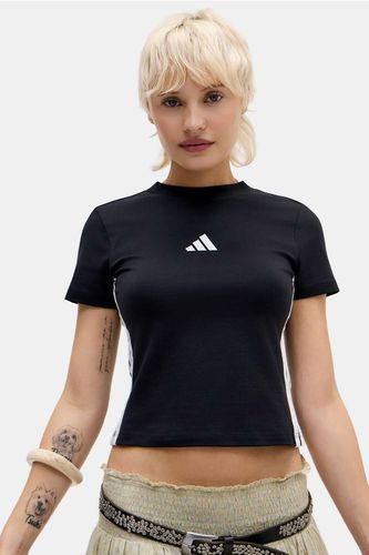 T-shirt bébé noir à 3 bandes en taille: 2XS - adidas - Modalova