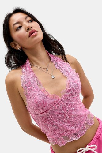 Haut corset en dentelle Roswen rose en taille: UK 6 - Jaded London - Modalova