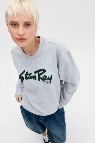 Sweat-shirt à col rond gris à écusson Echenille en taille: Small - Stan Ray - Modalova