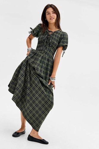 Robe longue à carreaux avec naud taille: XS - Daisy Street - Modalova