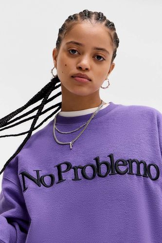 Sweat-shirt brodé en polaire inversé en taille: XS - No Problemo - Modalova