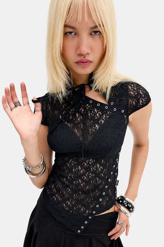 Haut Moor à manches courtes en dentelle en taille: XS - Minga London - Modalova