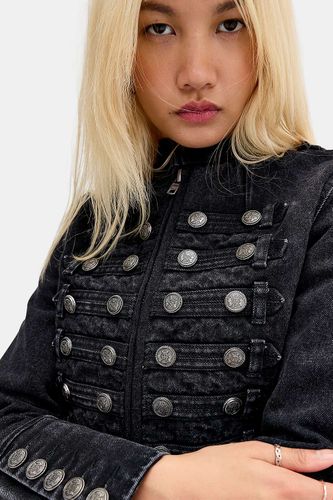 Veste utilitaire noire Hilda à fermeture éclair en taille: Small - Minga London - Modalova