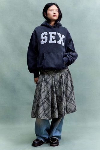 Sweat à capuche S*x délavé noir en taille: XS - Carne Bollente - Modalova