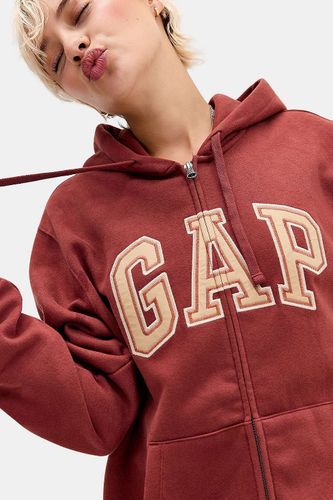 Sweat à capuche zippé rouille taille: XS - GAP - Modalova