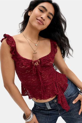 Haut à volants en dentelle Quinn taille: XS - Kiss The Sky - Modalova