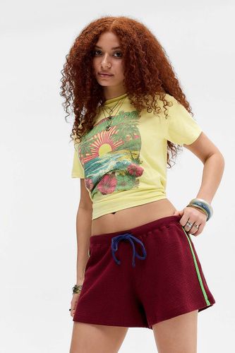 Mini-short gaufré Rylee taille: UK 6 - Damson Madder - Modalova