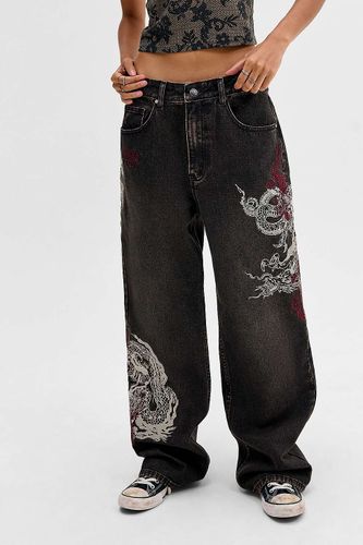 Jean Dragon délavé exclusivité UO taille: 2XS - Ed Hardy - Modalova
