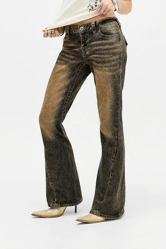 Jean True Religion Joey taille basse évasé à poches à rabat en taille: 24 - Urban Outfitters - Modalova