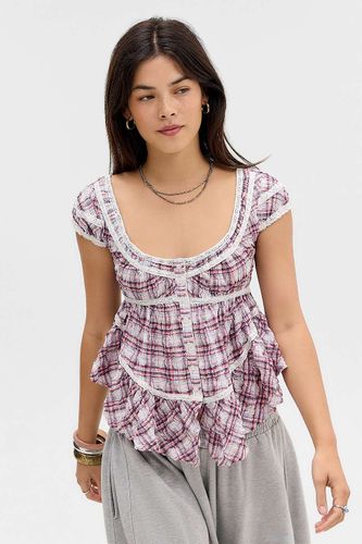 Chemisier à manches courtes à carreaux Ameila en taille: XS - BDG - Modalova