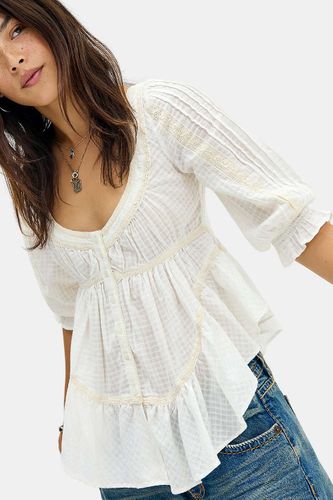 Haut à carreaux Ameila Babydoll en taille: XS - BDG - Modalova