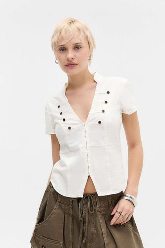 Chemise utilitaire douce Milo avec détail boutonné en taille: 2XS - BDG - Modalova