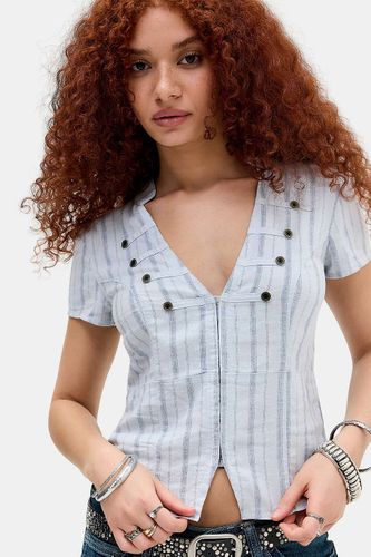 Chemise utilitaire douce Milo avec détail boutonné en taille: 2XS - BDG - Modalova