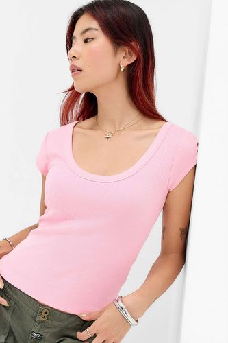 T-shirt à manches courtes côtelé Off Duty en taille: Small - BDG - Modalova