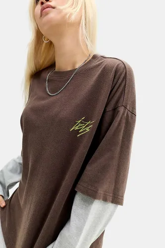 Iets frans. Arlo Double Layer Long Sleeve Tee en taille: XL - iets frans... - Modalova
