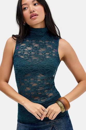 Haut à col montant en dentelle Caden en taille: XS - Silence + Noise - Modalova