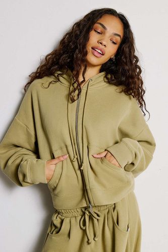 Sweat à capuche essentiel à fermeture éclair Out From Under en taille: XS - Urban Outfitters - Modalova