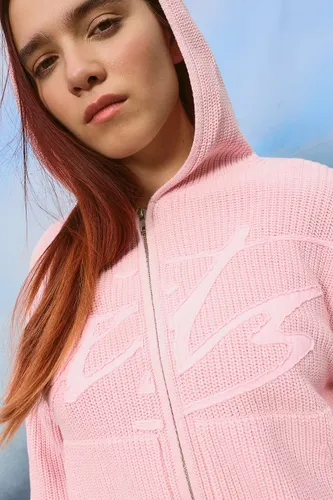 Sweat à capuche en maille zippé délavé à l'acide iets frans. en taille: Small - iets frans... - Modalova