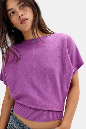 Haut manches chauve-souris courtes à boutons pression UO par taille: XS - Urban Outfitters - Modalova